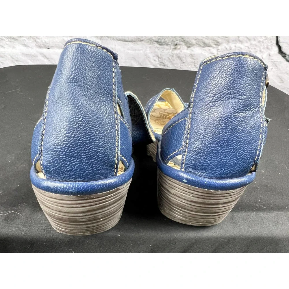 FLY LONDON womens wedge leather gladiator vintage size 35 - Picture 7 of 8